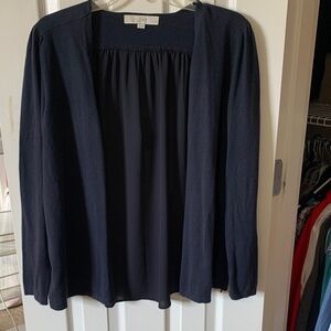 Mixed Media LOFT Women's Navy Cardigan Top